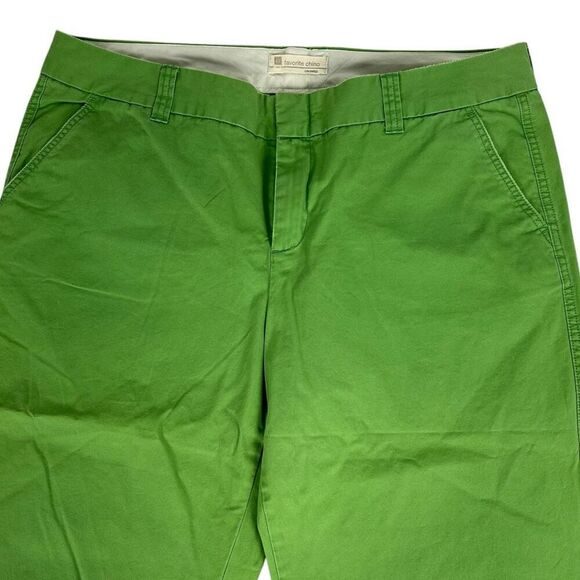 Gap Favorite Chino Cropped Green Pants 20 - Picture 3 of 5